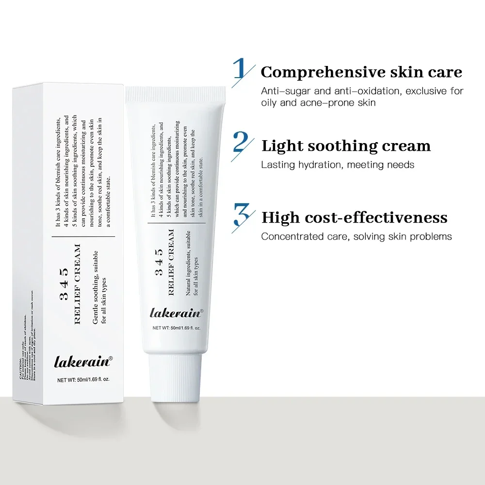 Picture of 345 Relief Magic Cream - Korean Anti-Blemish, Antioxidant Face Moisturizer for Bright, Lifted & Acne-Free Skin (50ml)