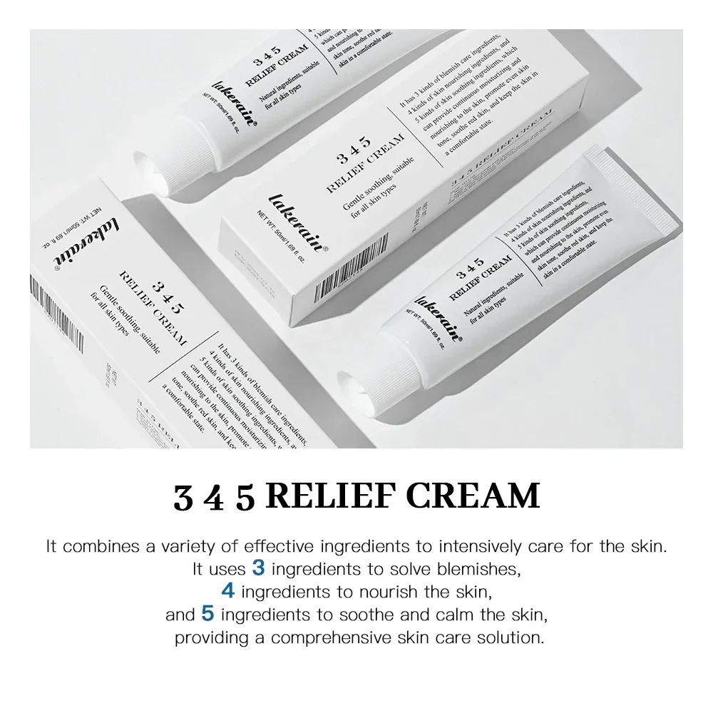 Picture of 345 Relief Magic Cream - Korean Anti-Blemish, Antioxidant Face Moisturizer for Bright, Lifted & Acne-Free Skin (50ml)