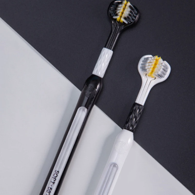 Picture of 3D Triple-Sided Toothbrush for Adults White