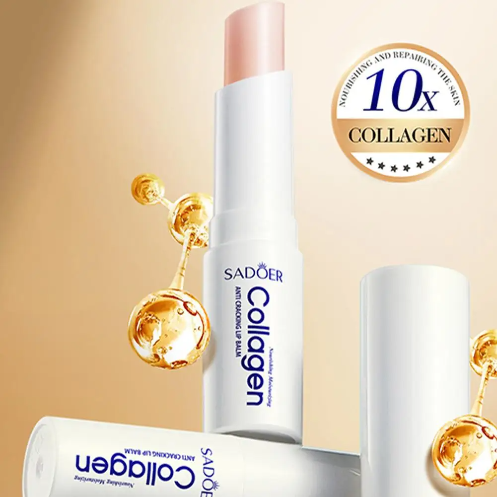 Picture of SADOER 10X Collagen Lip Balm – Anti-Cracking, Plumping & Moisturizing Lip Treatment | Repairs Dry Lips, Reduces Fine Lines (2.7g)