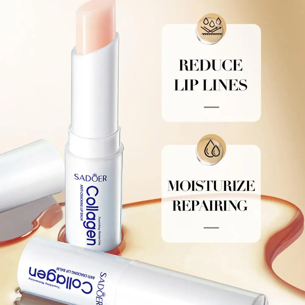 Picture of SADOER 10X Collagen Lip Balm – Anti-Cracking, Plumping & Moisturizing Lip Treatment | Repairs Dry Lips, Reduces Fine Lines (2.7g)