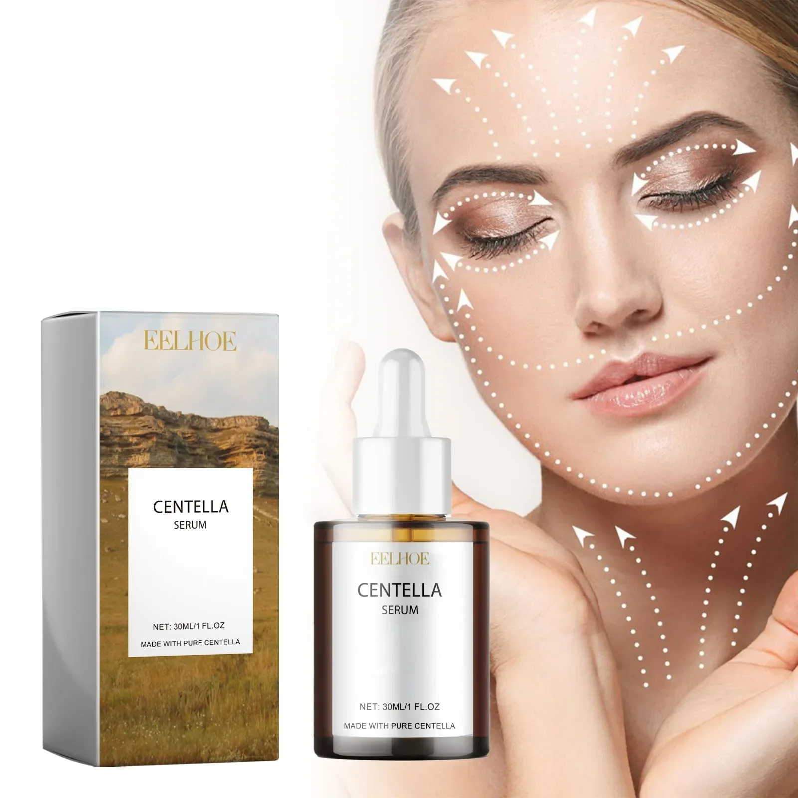 Picture of EELHOE Centella Asiatica Serum – 30ml Deep Repair Facial Essence for Pore Refining, Hydration & Skin Barrier Recovery | Pure Centella Extract + Hyaluronic Acid