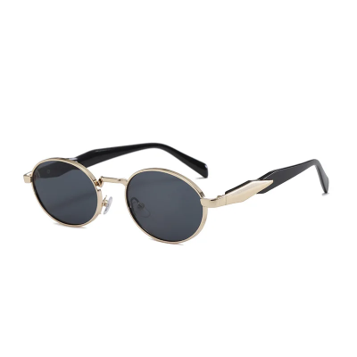 Picture of New Elegant Unisex Fashion Sunglasses UV Protection Round Oval Frame Metal Eyewear