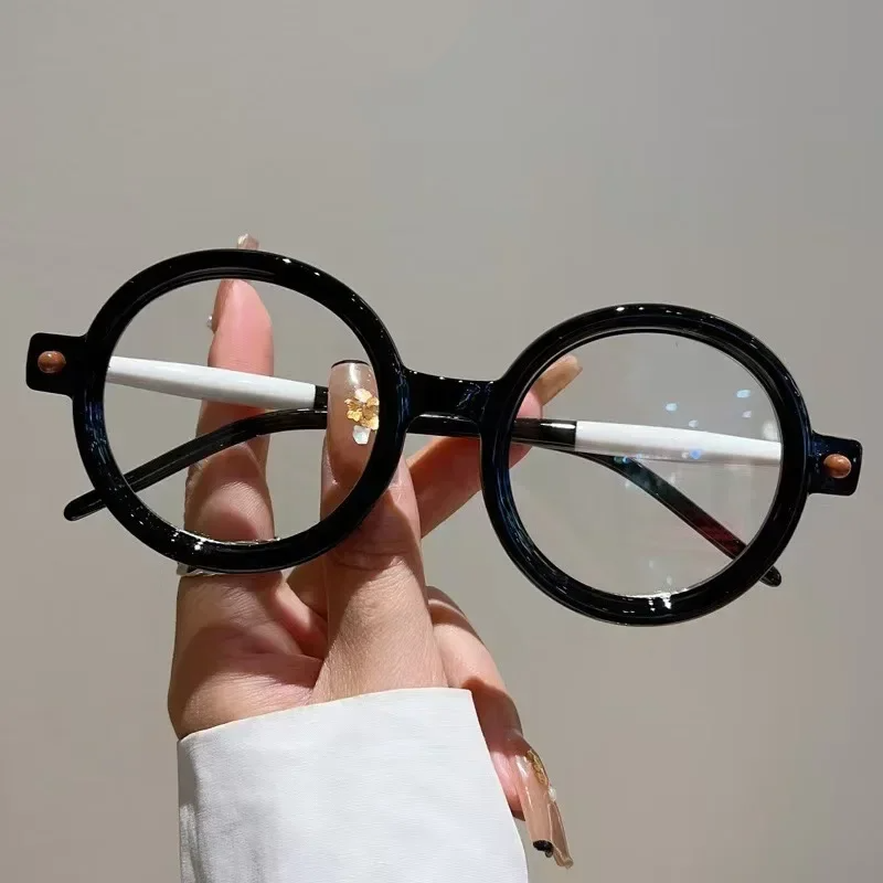 Picture of Anti Blue Light, Ultralight Vintage Round Frame Eyewear (0 to 4.0 Strength) - 3.0D Powerful Magnification Reading Glasses for Men & Women