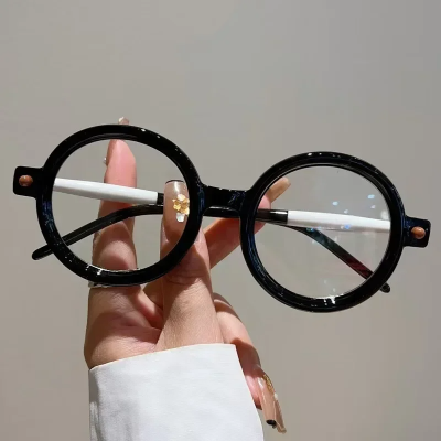 Picture of Anti Blue Light, Ultralight Vintage Round Frame Eyewear (0 to 4.0 Strength) - 3.0D Powerful Magnification Reading Glasses for Men & Women