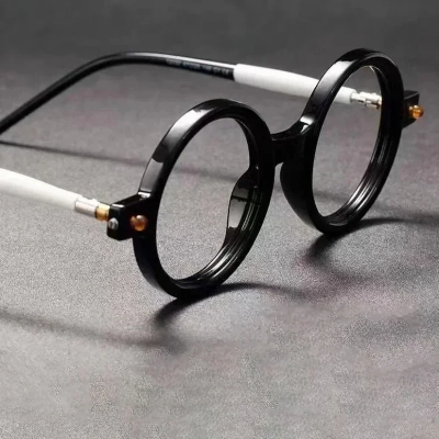 Picture of Anti Blue Light, Ultralight Vintage Round Frame Eyewear (0 to 4.0 Strength) - 3.0D Powerful Magnification Reading Glasses for Men & Women