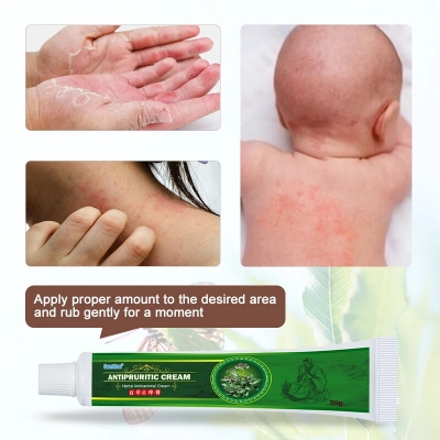 Picture of Sumifun Herbal Anti-Itch Cream 20g – Fast Relief for Eczema, Dermatitis, Psoriasis, Rashes & Mosquito Bites | Herbal Antibacterial Soothing Ointment for Adults & Kids