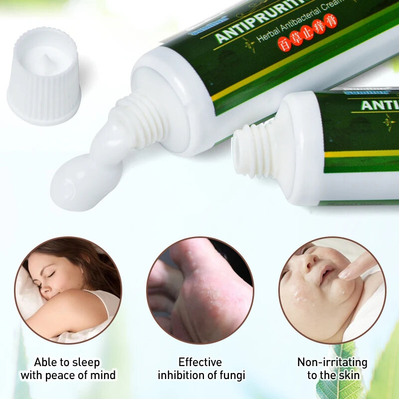 Picture of Sumifun Herbal Anti-Itch Cream 20g – Fast Relief for Eczema, Dermatitis, Psoriasis, Rashes & Mosquito Bites | Herbal Antibacterial Soothing Ointment for Adults & Kids