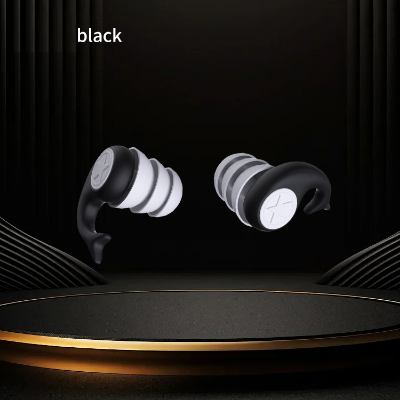 Picture of Professional Noise-Reducing Silicone Earplugs (Up to 40dB) — Reusable, Washable 3-Layer Soundproof Design for Sleep, Study, Travel & Concerts (4 Colors)