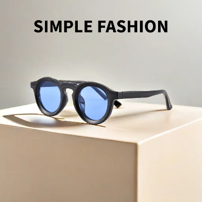 Picture of Classical Retro Round Sunglasses Unisex UV400 Fashion Eyewear with Multiple Color Options