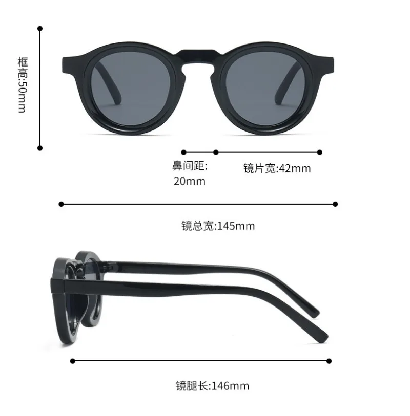 Picture of Classical Retro Round Sunglasses Unisex UV400 Fashion Eyewear with Multiple Color Options
