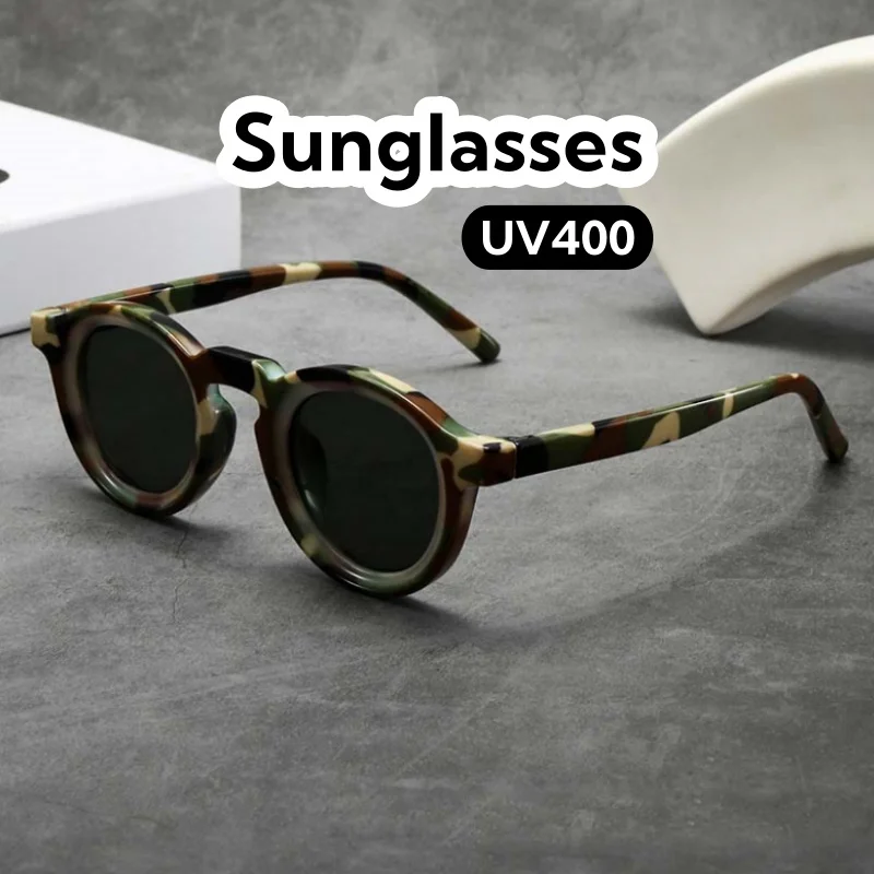 Picture of Classical Retro Round Sunglasses Unisex UV400 Fashion Eyewear with Multiple Color Options