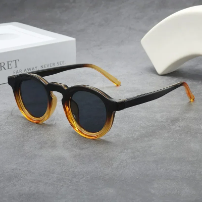Picture of Classical Retro Round Sunglasses Unisex UV400 Fashion Eyewear with Multiple Color Options