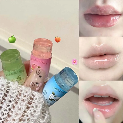 Picture of HERORANGE Flower Elegant Tinted Lip Balm | 12 Coconut Fruit Shades | Moisturizing & Nourishing Lip Tint | SPF 15 | With Shea Butter, Coconut Oil & Hyaluronic Acid