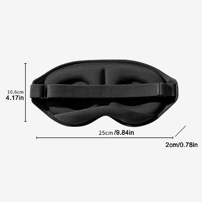 Picture of 3D Contoured Sleep Eye Mask | Full Blackout | Zero Pressure | Ultra‑Soft Silk Feel | Adjustable Fit for Night Sleep & Travel