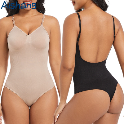 Picture of Seamless Low Back Bodysuit Shapewear | Tummy Control & Waist Shaper | Hip Shaping Seamless Bottom | Built-In Bust Support | Backless Body Shaper for Women