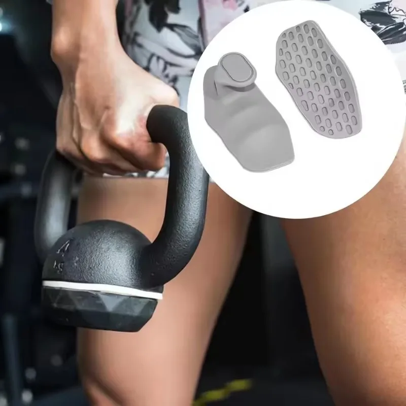 Picture of Silicone Weight Lifting Grip Pads for Gym (1 Pair) | Non-Slip Hand Grips for Dumbbell, Barbell & Strength Training | Portable Fitness Grip Support