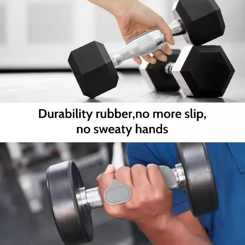 Picture of Silicone Weight Lifting Grip Pads for Gym (1 Pair) | Non-Slip Hand Grips for Dumbbell, Barbell & Strength Training | Portable Fitness Grip Support