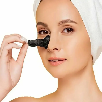 Picture of 10/20pcs Blackhead Removal Nose Strips | Bamboo Charcoal Deep Cleansing Pore Strips | Instant Acne & Oil Control Nose Patch