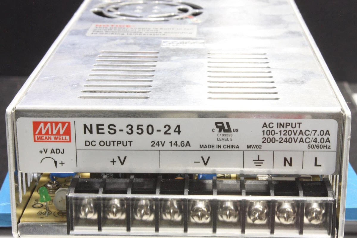 Picture of Mean Well NES-350-24 Switching Power Supply 24V 14.6A 350W Original Industrial Grade SMPS | Pre-Owned Like New Condition