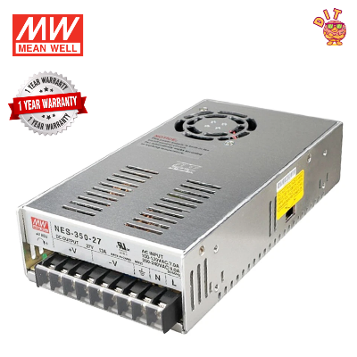 Picture of Mean Well NES-350-27 Switching Power Supply 27V 13A 350W Original Industrial Grade SMPS | Pre-Owned Like New Condition