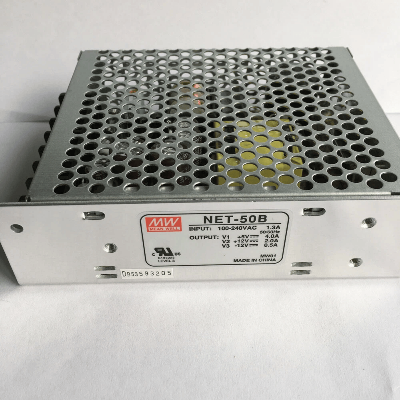 Picture of Mean Well NET-50B Triple Output Switching Power Supply 50W | +5V 4A, +12V 2A, -12V 0.5A | Original Industrial Grade SMPS | Pre-Owned Like New