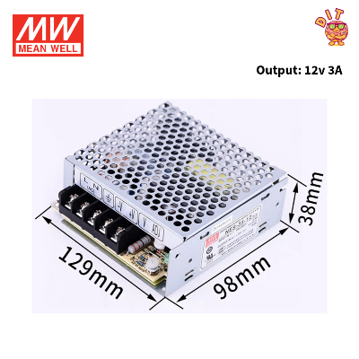 Picture of Mean Well NES-35-12 Switching Power Supply 12V 2.9A 35W Original Industrial Grade SMPS | Pre-Owned Like New Condition