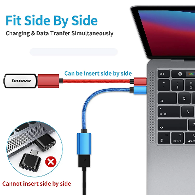 Picture of USB Type-C OTG Adapter Cable | USB-C Male to USB-A Female OTG Converter | High-Speed Data Transfer for Android Phone, Tablet & Laptop