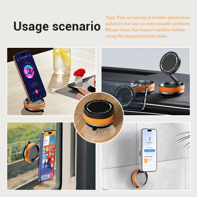 Picture of Magnetic Car Phone Holder 360° – Dashboard Mount with Vacuum Suction for All Phones