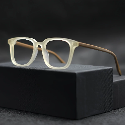 Picture of Square Glasses Frame Unisex Lightweight Clear Lens Eyeglasses for Men & Women Fashion Optical Eyewear One Size