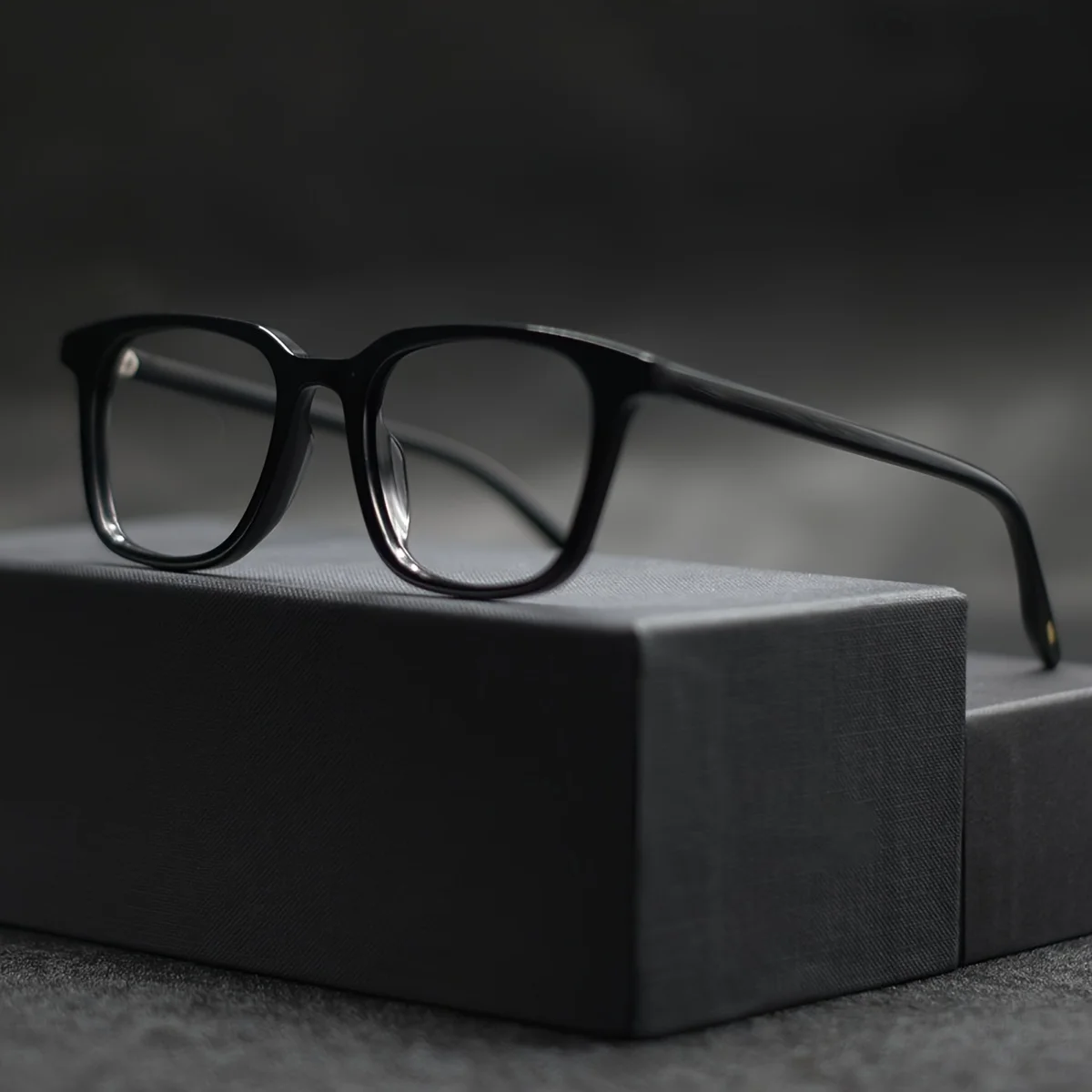 Picture of Square Glasses Frame Unisex Lightweight Clear Lens Eyeglasses for Men & Women Fashion Optical Eyewear One Size