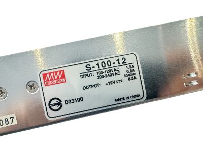 Picture of Mean Well S-100-12 Switching Power Supply 12V 8.5A 100W | Original Industrial Grade SMPS | Pre-Owned Like New
