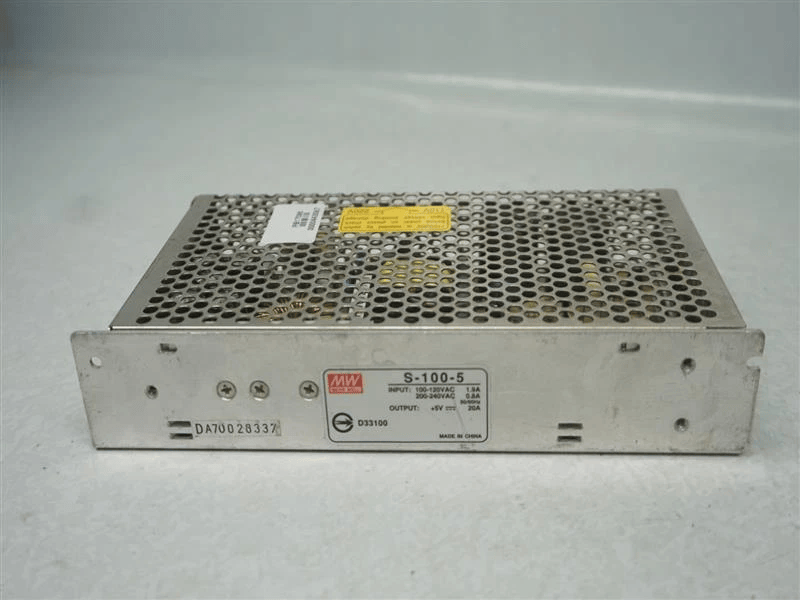 Picture of Mean Well S-100-5 Switching Power Supply 5V 18A 90W | Original Industrial Grade SMPS | Pre-Owned Like New
