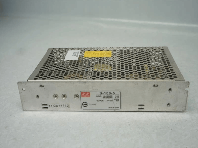 Picture of Mean Well S-100-5 Switching Power Supply 5V 18A 90W | Original Industrial Grade SMPS | Pre-Owned Like New
