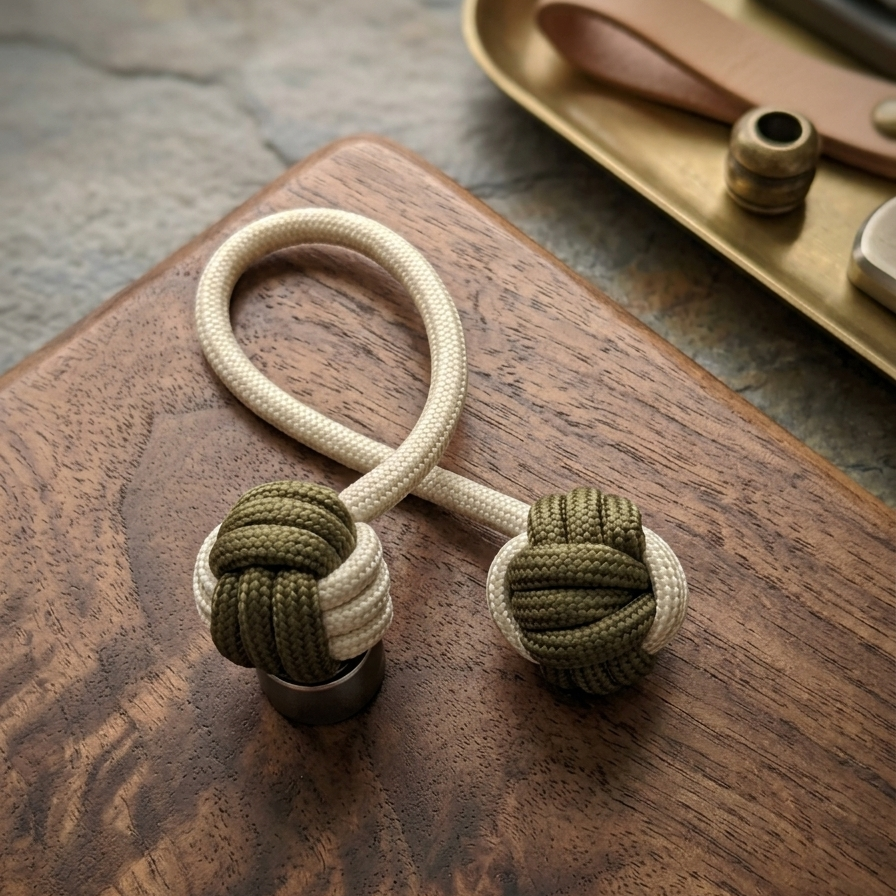 Picture of Premium Handwoven Paracord Begleri | Monkey's Fist Fidget Toy | Improve Finger Skills, Focus & Stress Relief | Pocket EDC Toy