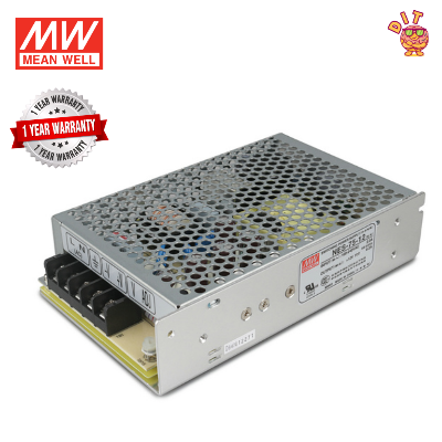 Picture of Mean Well NES-75-12 Switching Power Supply 12V 6.2A 75W | Original Industrial Grade SMPS | Pre-Owned Like New