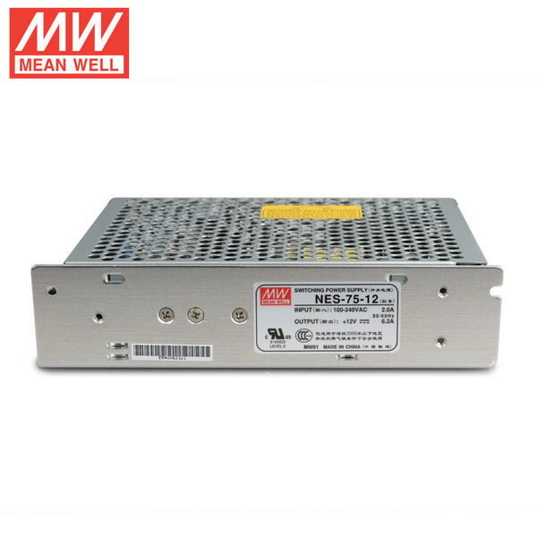 Picture of Mean Well NES-75-12 Switching Power Supply 12V 6.2A 75W | Original Industrial Grade SMPS | Pre-Owned Like New