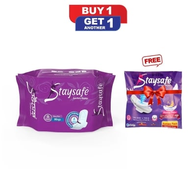 Picture of Staysafe Sanitary Napkin Heavy Flow Wings 08 Pads