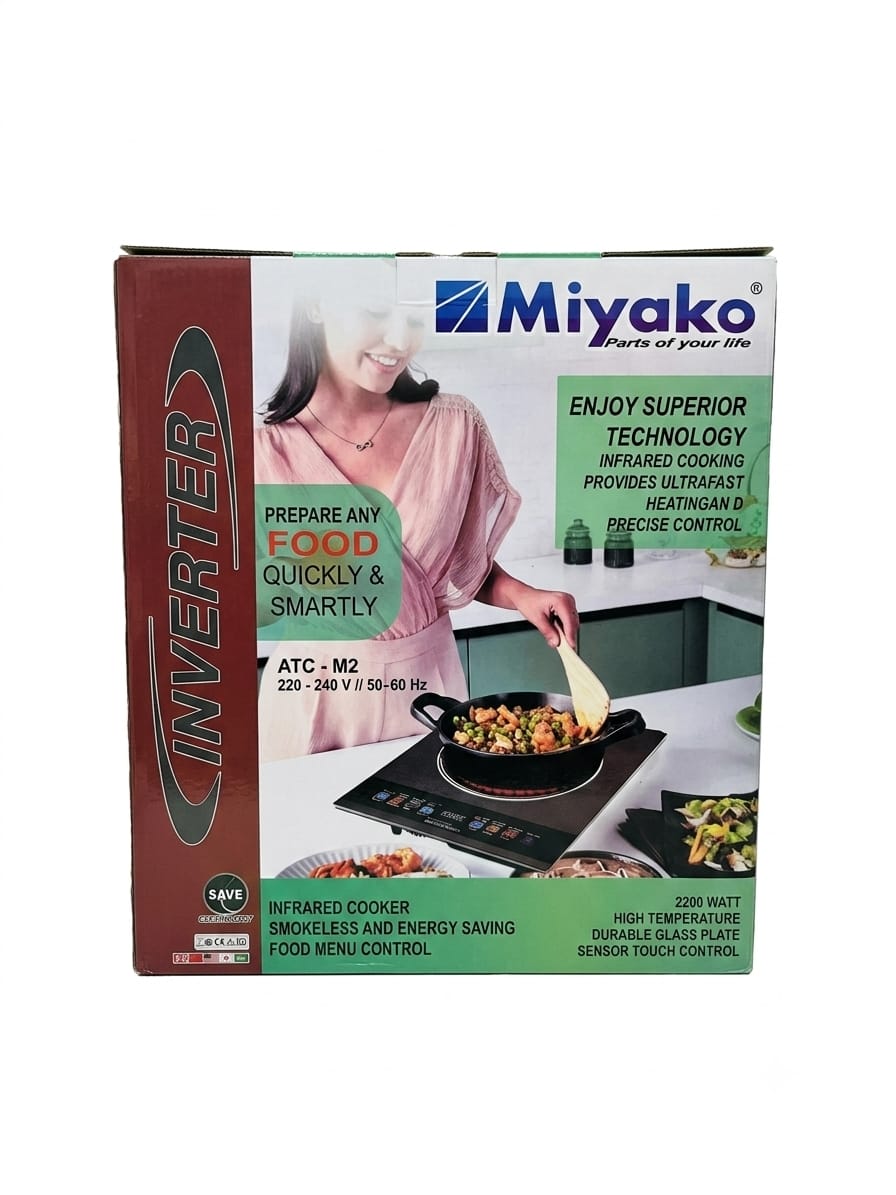 Picture of Miyako ATC-M2 2200W Inverter Infrared Cooker | Best 2026 Model