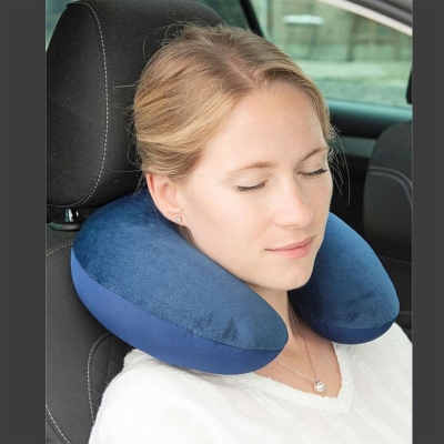 Picture of Premium Neck Pillow For Travel - 12 X14-Blue-Int: One size)