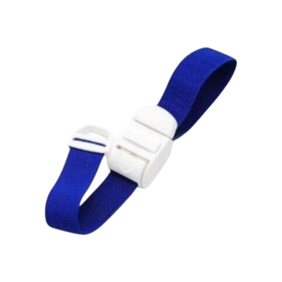 Picture of WellsetGo Arm Tourniquet Elastic Band with Plastic Buckle Blue Color Fitness Band Fitness Band  (Pack of 1)-Blue-26/30