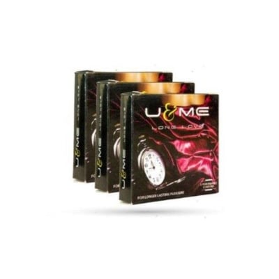 Picture of U&Me Long Love Condoms for Men | 3 Pack Combo 3x3=9pcs Condom-Multicolor