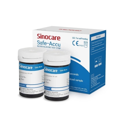 Picture of Sinocare Safe-Accu Test Strip 50's Pack-Multicolor