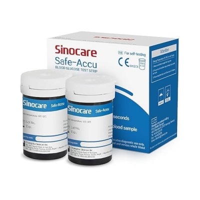 Picture of Sinocare Safe-Accu Test Strip 50's Pack-Multicolor