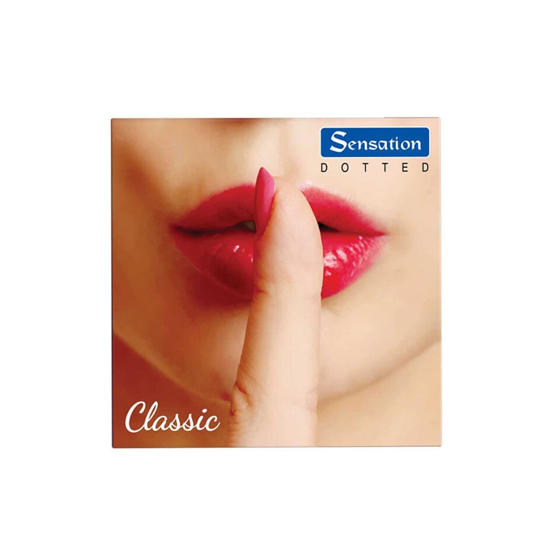 Picture of Sensation Dotted Classic Condom Latex Natural Feel Pack of 12-Multicolor