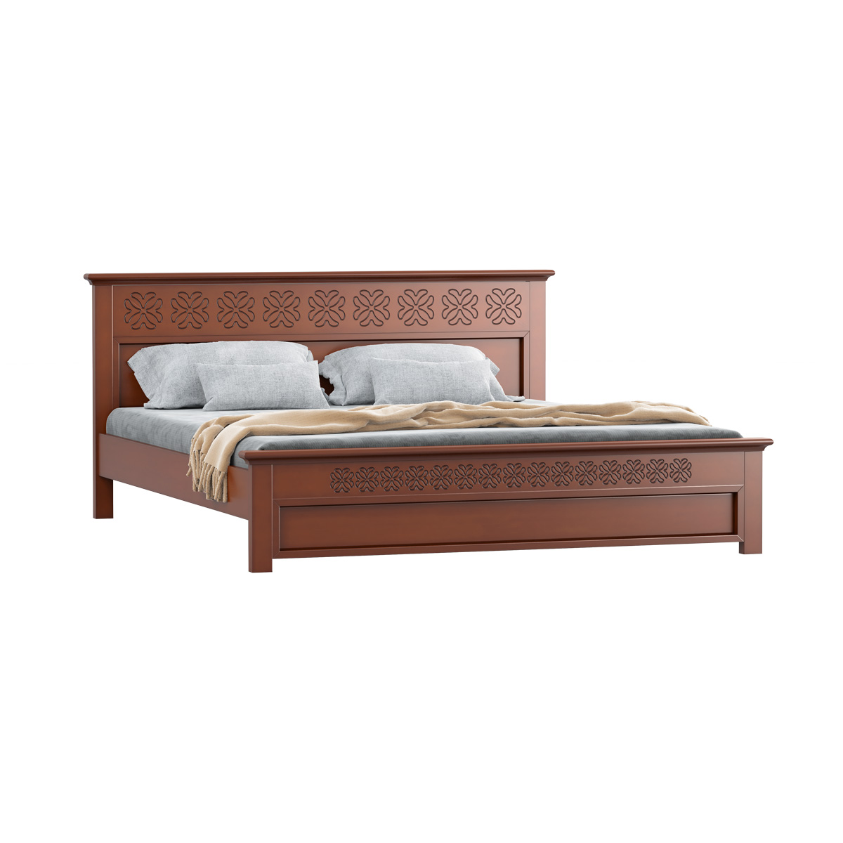 Picture of REGAL Florida Classic Wooden Bed BDH-371-3-1-20 (Queen Bed)-Without Through