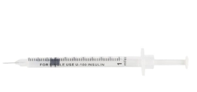 Picture of Getwell Insulin Syringe 1 ML U 100 Unit For Diabetic Patients Treatments
