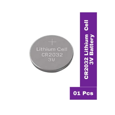 Picture of CR2032 Lithium Cell Coin Battery 3V  Silver for Motherboard, Remote Control, Watch , PC CMOS, Calculators, Weight Scale , Glucometer etc-Silver