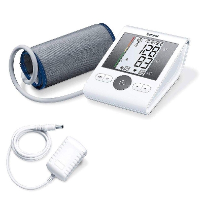 Picture of Beurer BM 28  Digital Blood Pressure Monitor Set Sphygmomanometer - Automatic BP Machine Set with Free Electrical Adapter-White