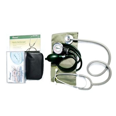 Picture of Dearon Blood Pressure Machine Monitor Sphygmomanometer- Analog Aneroid BP Machine Set With Free Stethoscope